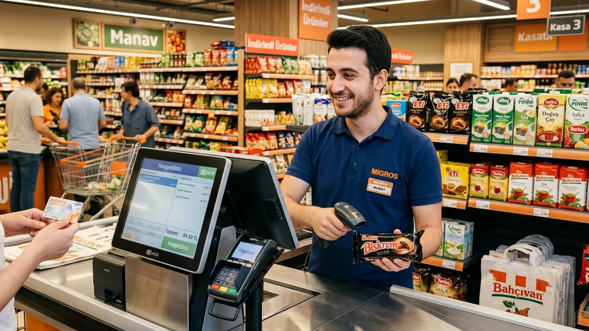 Buca Barkod Programı Buca çarşı ve Şirinyer perakende mağazalarında dokunmatik barkod sistemi kullanımı