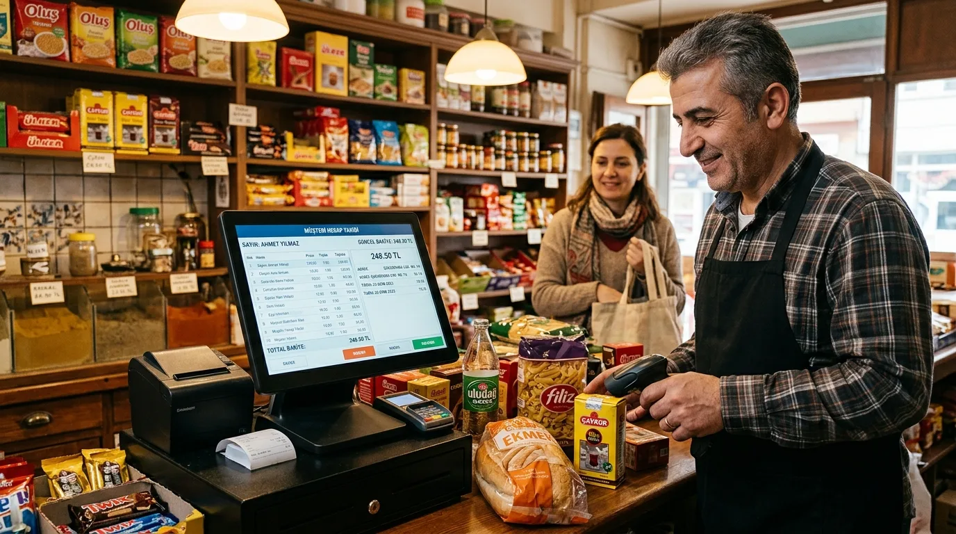Bakkal Barkod Sistemi ve Programı Bakkal ve mini marketler için dokunmatik barkod sistemi ve veresiye programı