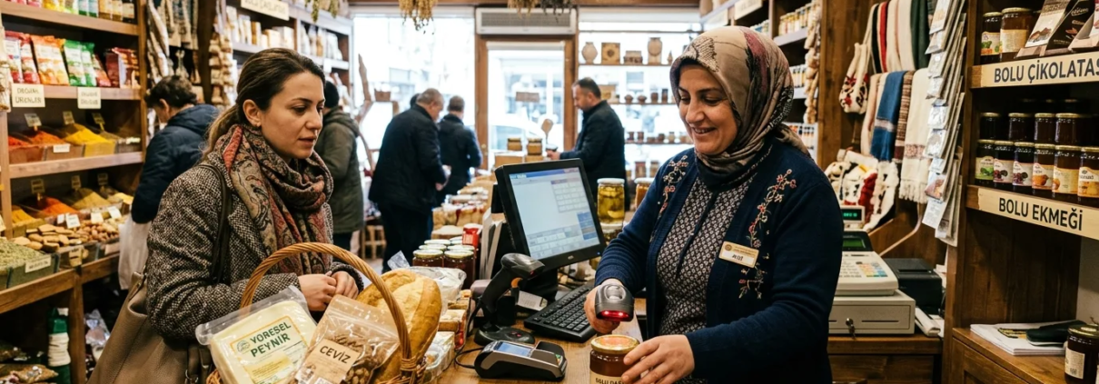 ERP Yazılımı Nedir? ERP ve CRM Özellikleri Nelerdir? Bolu barkod sistemi yöresel lezzetler mağazasında terazi ve kasa kontrolü