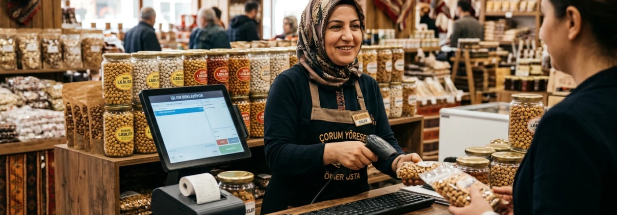 Mağaza Programı Seçerken Hangi Özelliklere Dikkat Etmeliyiz? | Karar Kılavuzu Çorum barkod sistemi; yerel perakende market, şarküteri ve kuruyemişçilere terazi bağlantılı hızlı kasa ve teknik destek sunar.