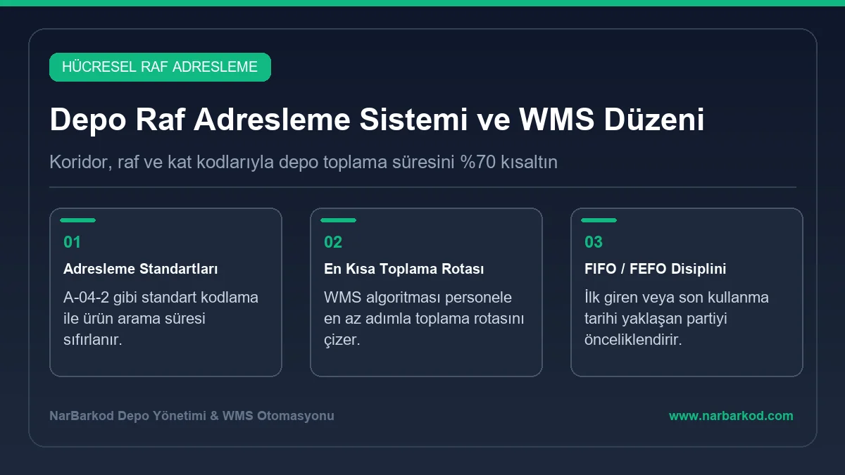 Barkodlu Stok Programı Takibi Depo raf adresleme ve hücre barkodları ile profesyonel stok yerleşim düzeni