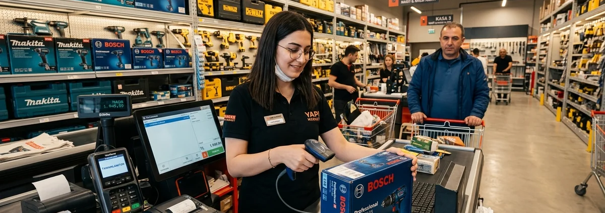 Hırdavat Barkod Takibi Programı Hırdavat barkod takip programı; on binlerce küçük hırdavat kalemini, vida ve civata çeşitlerini barkodlu hızlı kasayla yönetir.