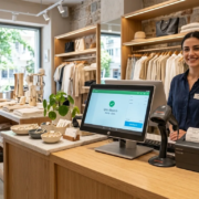 İzmir Çiğli Mağaza Takip Programı ve Dokunmatik POS Satış Noktası Çiğli mağaza takip programı butik kasa ekranı ve barkod okuyucu