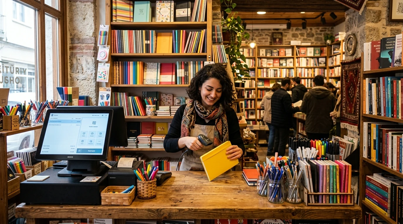 Kırtasiye Barkod Programı Kırtasiye barkod programı; kitap ISBN ve barkodsuz kırtasiye ürünlerini hızlı tuşlarla sepete ekleyerek okul sezonu yoğunluğunu yönetir.