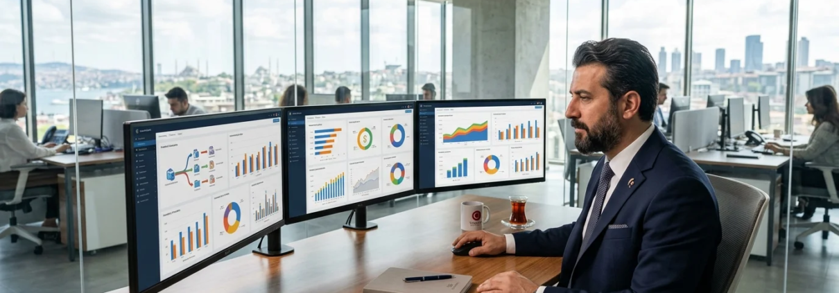 Barkodlu Stok Programı Nedir, Ne İşe Yarar? Kapsamlı Bulut Rehberi Kurumsal bulut ERP yazılımı; finans, satın alma, depo ve satış kanallarını tek bir analitik yönetim tablosunda birleştirir.