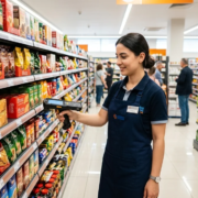 Market Stok Takibi Raf Sayimi Terminal Market stok takibi; el terminali ile hızlı raf sayımı, son kullanma tarihi takibi ve anlık bulut stok eşitlemesi sağlar.