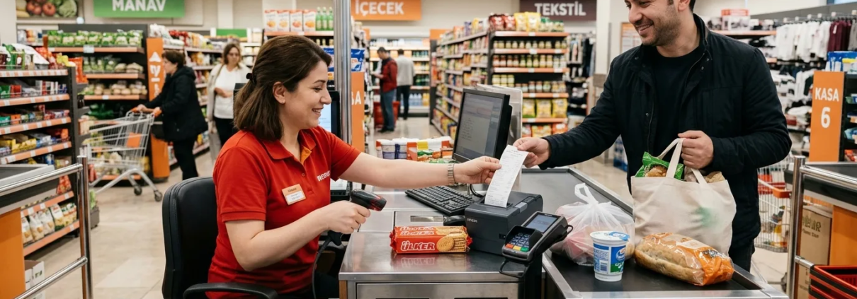 Kolay Barkod Programı Barkodlu hızlı satış programı kasa masası terazi bağlantısı ve fiş yazıcı
