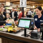 Süpermarket ve Perakendede Barkodlu Hızlı Satış Sistemi Ne İşe Yarar Barkodlu hızlı satış sistemi süpermarket hızlı kasa bandı ve okuyucu