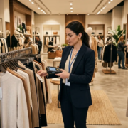 Zincir Mağaza ve Butiklerde Beden Renk Takipli Profesyonel Mağaza Sistemleri Mağaza sistemleri tekstil ve butik mağazasında mobil terminal ile reyon sayımı